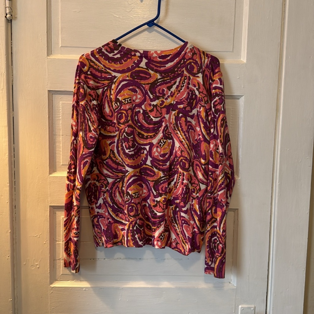 XXL Paisley Women's Cardigan - Picture 4 of 4